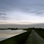 20150116 Het is hoog water en de uiterwaarden zijn weer ondergelopen.