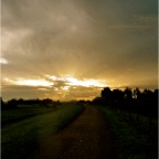 20141007 Blijft mooi, zo'n zonsopkomst met wolken en vogels