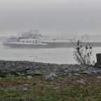 20110319_1 Schip op Waal in de mist, Winssen