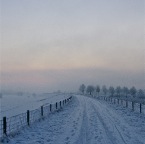 20120204 Het is nog vroeg en de sneeuw bedekt de wereld